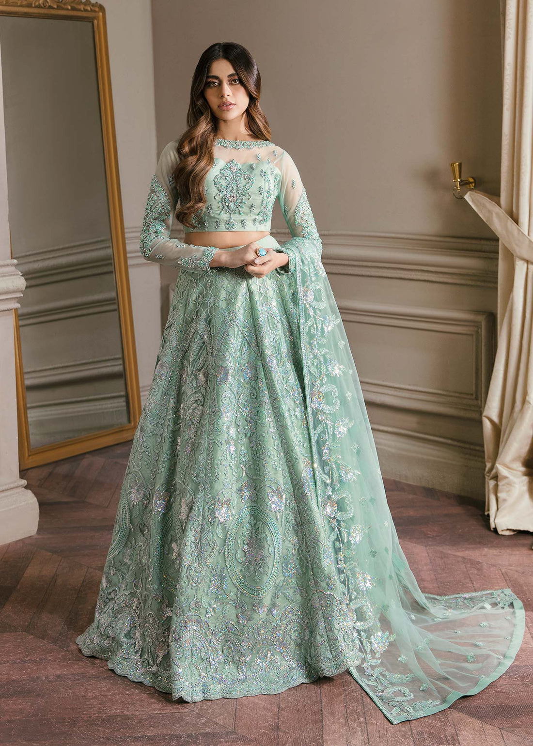 Waqas Shah | Malika - E - Elizabeth | BLUE MIST - Pakistani Clothes for women, in United Kingdom and United States