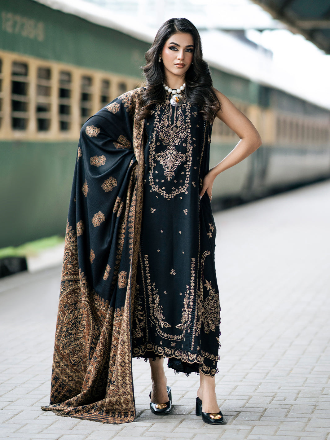 Izel | Musafir Embroidered Winter Collection 24 |  MANNAT