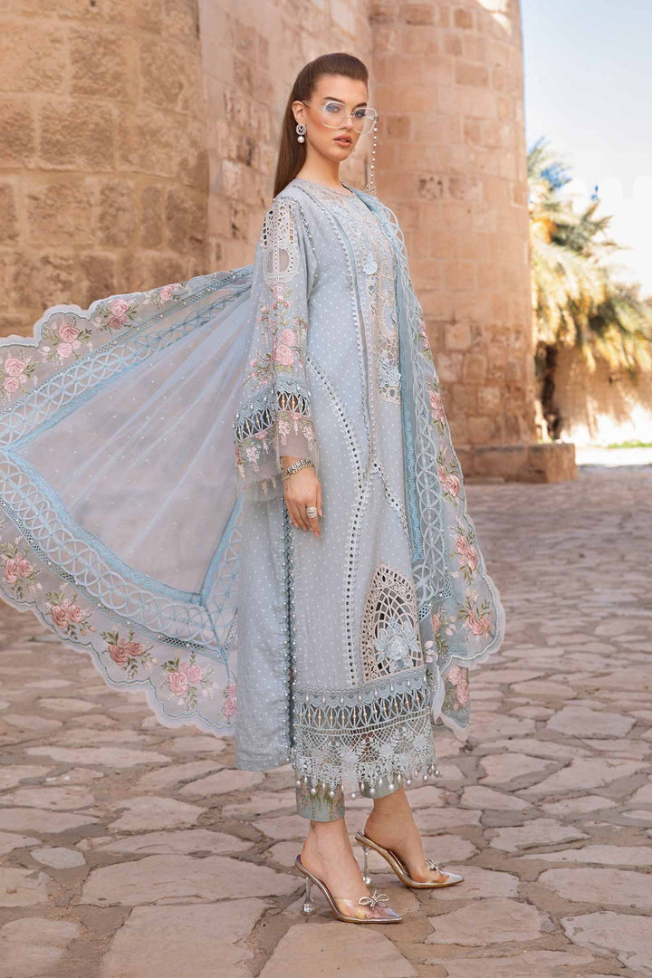 Maria B | Voyage a' Luxe Lawn | D-2410-B - Hoorain Designer Wear - Pakistani Designer Clothes for women, in United Kingdom, United states, CA and Australia