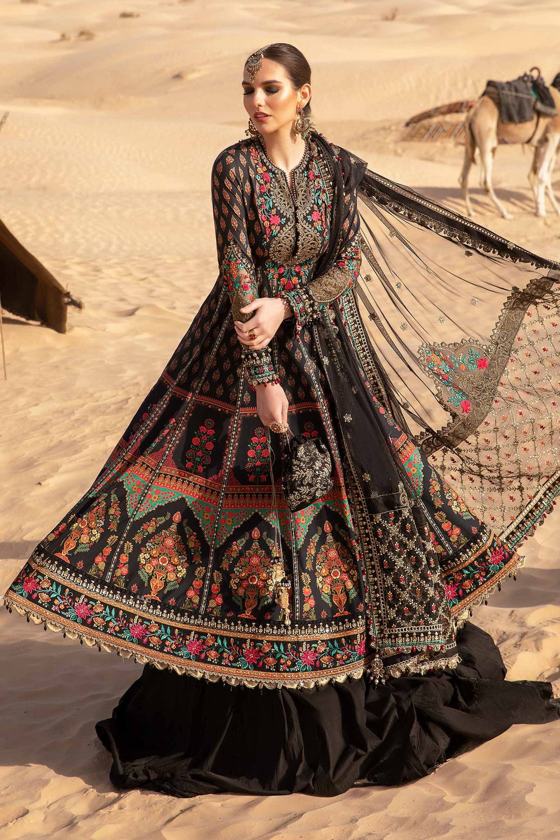 Maria B | Voyage a' Luxe Lawn | D-2413-B - Pakistani Clothes for women, in United Kingdom and United States