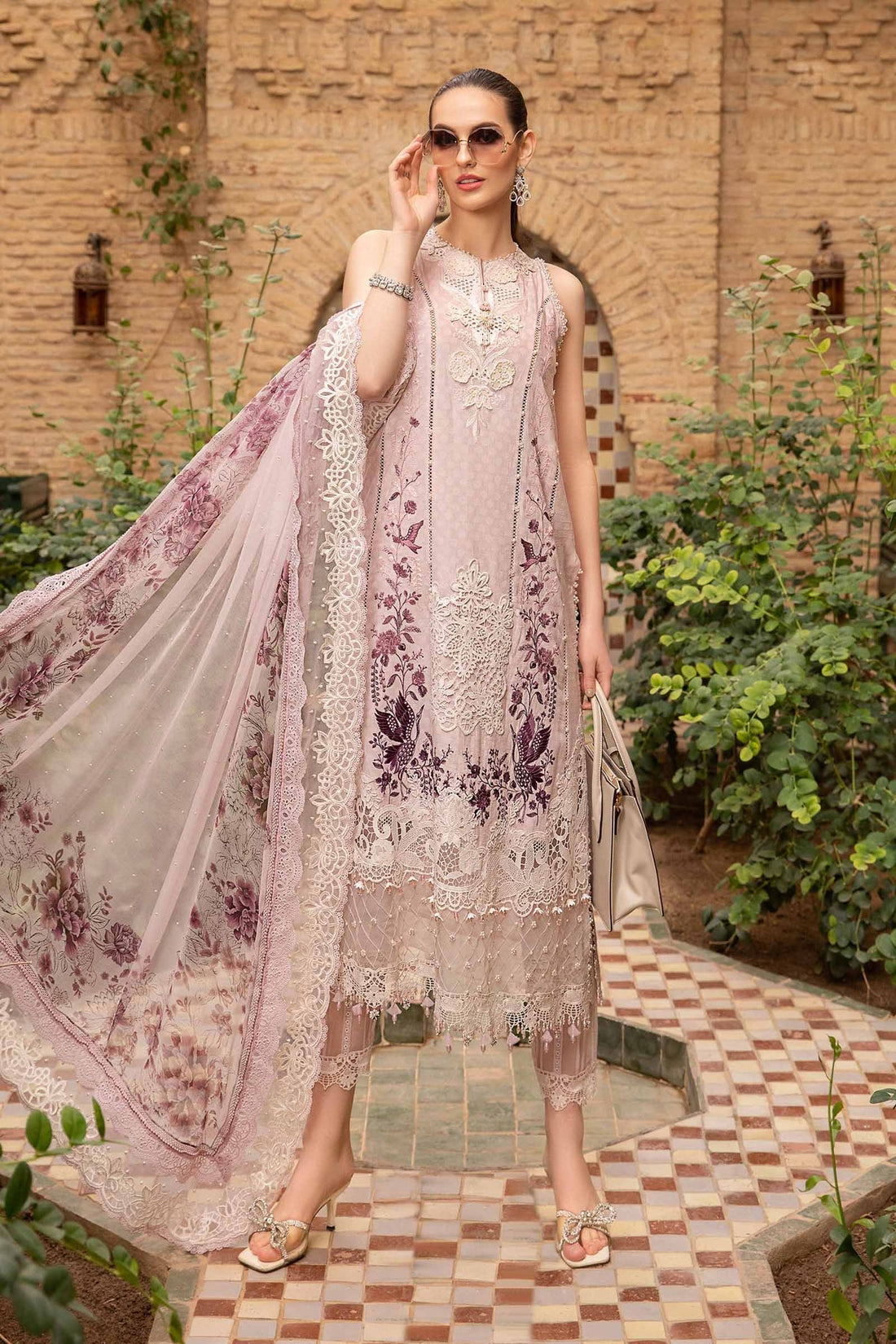 Maria B | Voyage a' Luxe Lawn | D-2414-A - Pakistani Clothes for women, in United Kingdom and United States