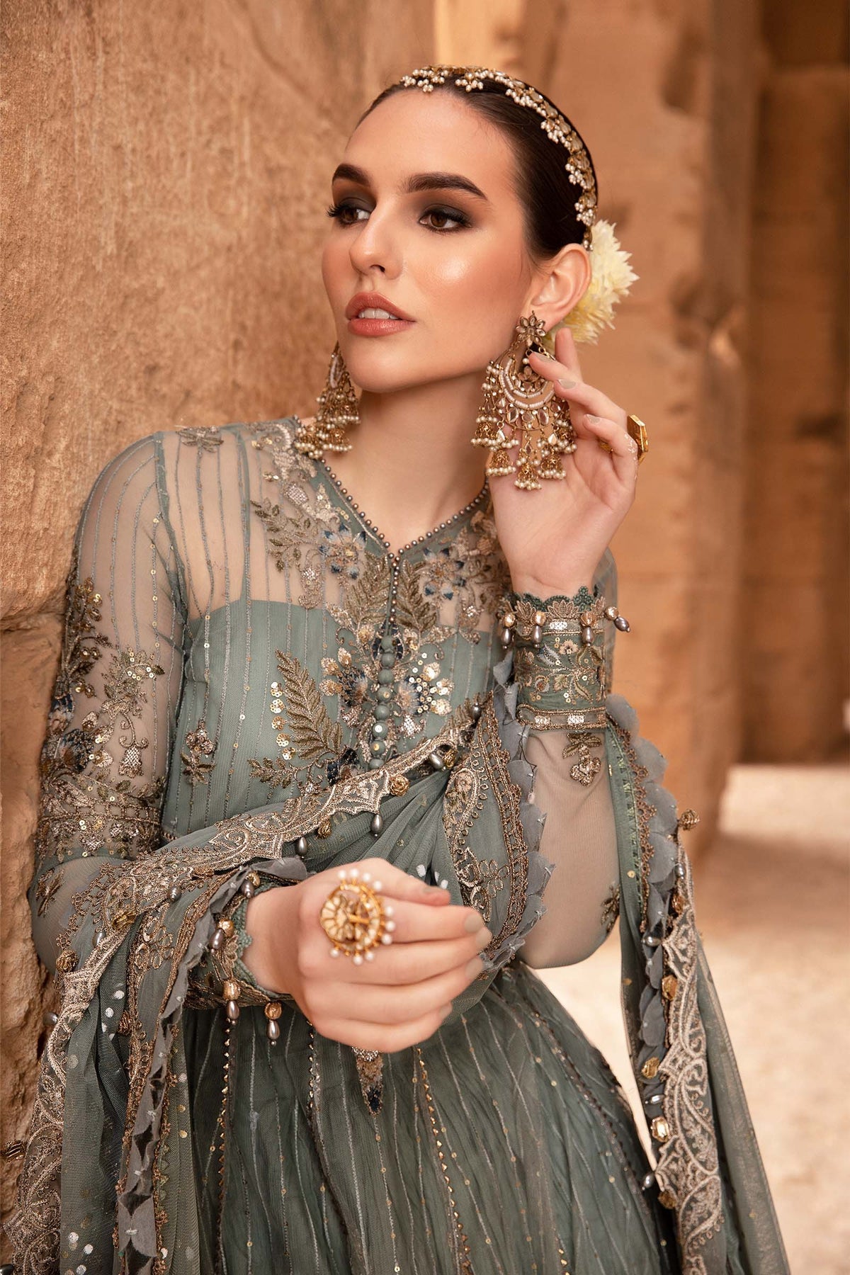 Maria B | Voyage a' Luxe Lawn | D-2403-A - Pakistani Clothes for women, in United Kingdom and United States