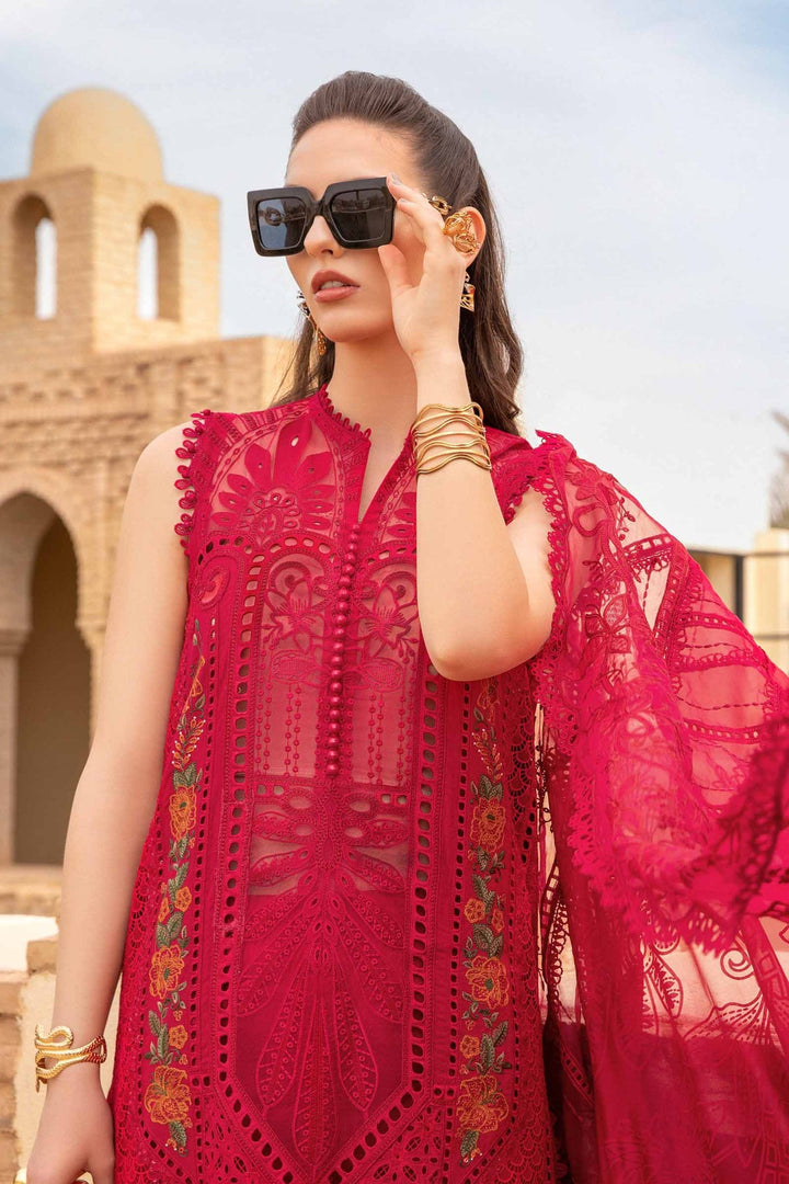 Maria B | Voyage a' Luxe Lawn | D-2404-A - Hoorain Designer Wear - Pakistani Ladies Branded Stitched Clothes in United Kingdom, United states, CA and Australia