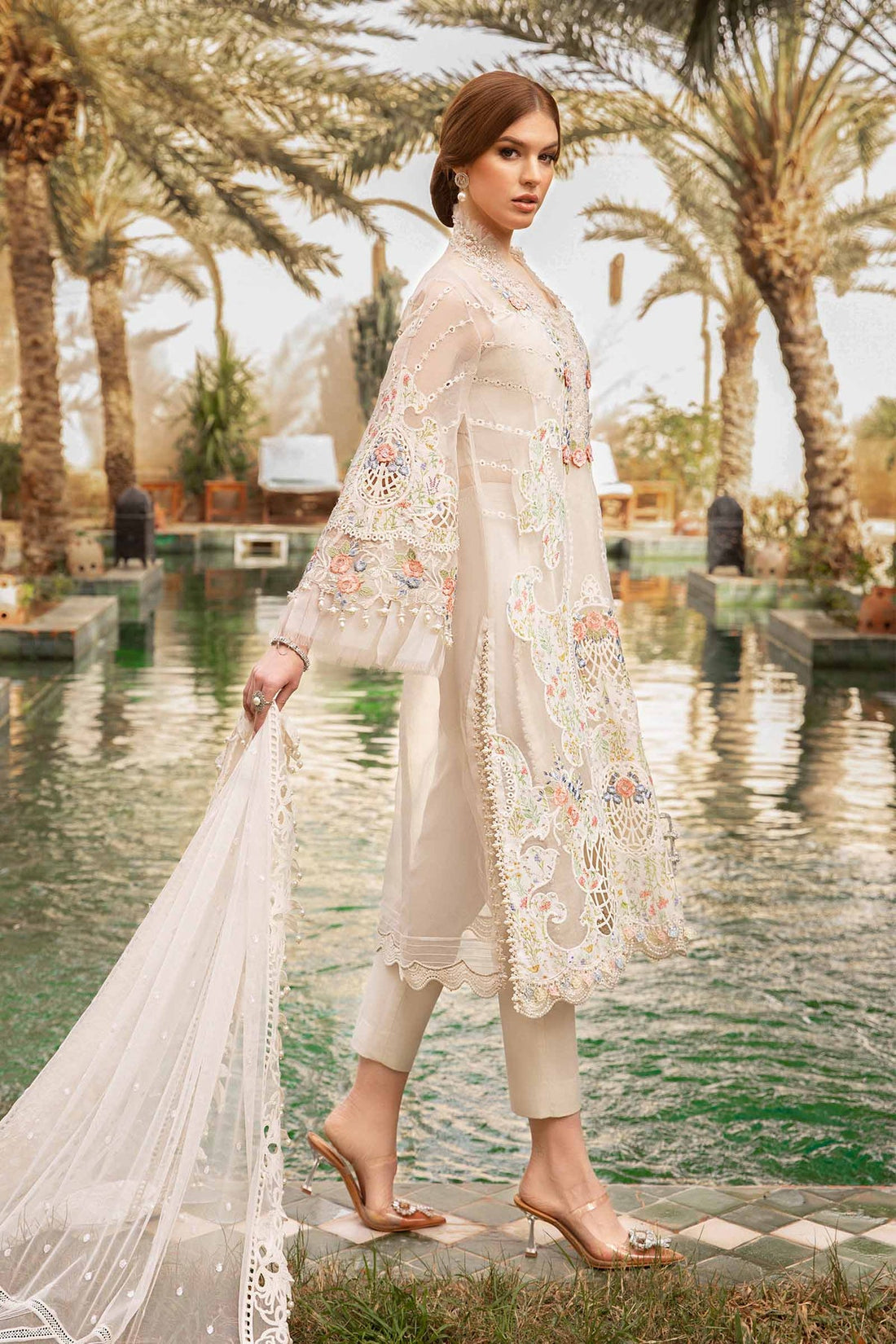 Maria B | Voyage a' Luxe Lawn | D-2405-A - Pakistani Clothes for women, in United Kingdom and United States