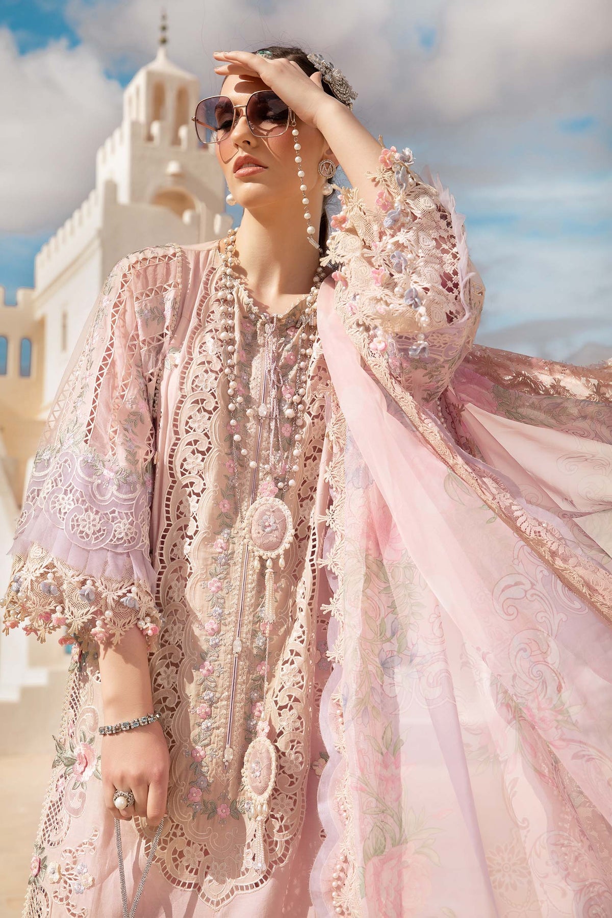 Maria B | Voyage a' Luxe Lawn | D-2406-A - Pakistani Clothes for women, in United Kingdom and United States