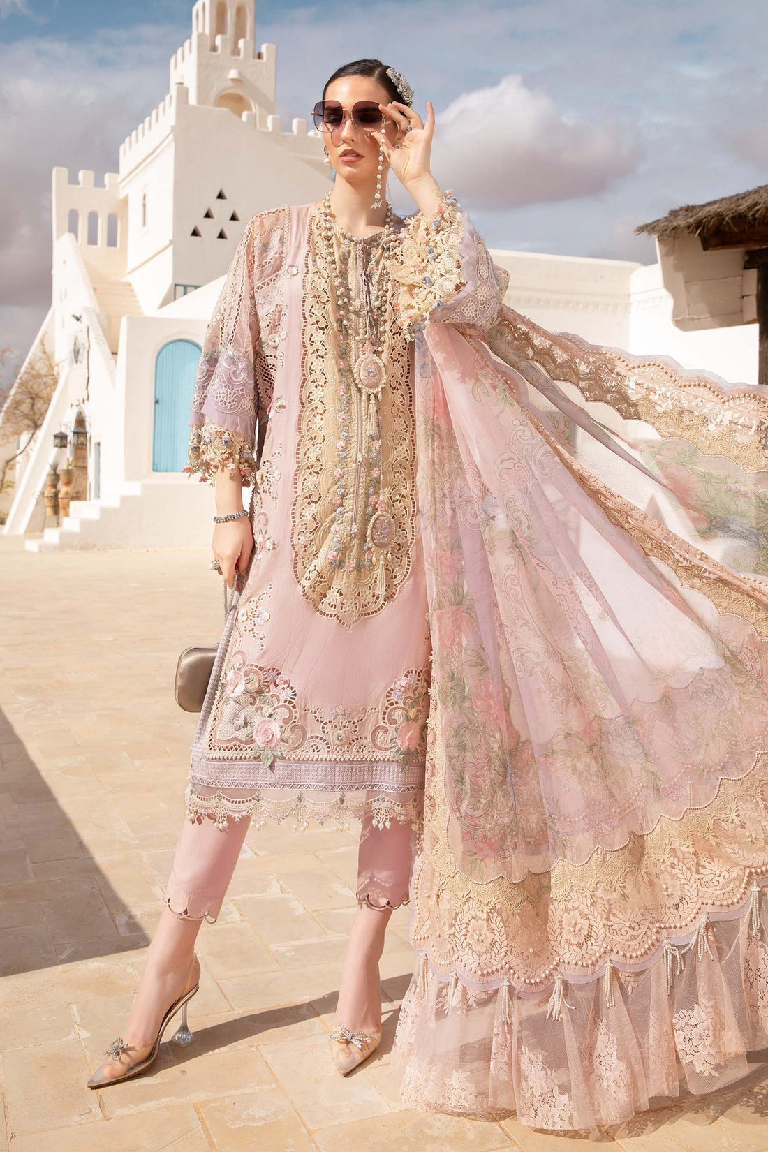 Maria B | Voyage a' Luxe Lawn | D-2406-A - Pakistani Clothes for women, in United Kingdom and United States