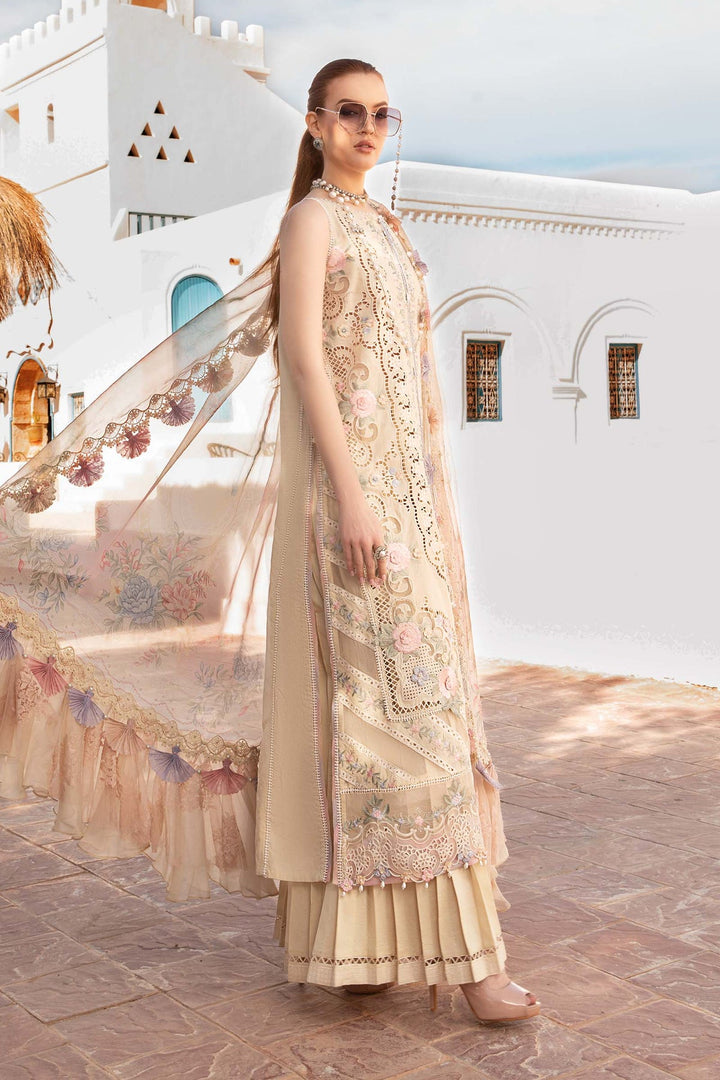 Maria B | Voyage a' Luxe Lawn | D-2406-B - Hoorain Designer Wear - Pakistani Designer Clothes for women, in United Kingdom, United states, CA and Australia