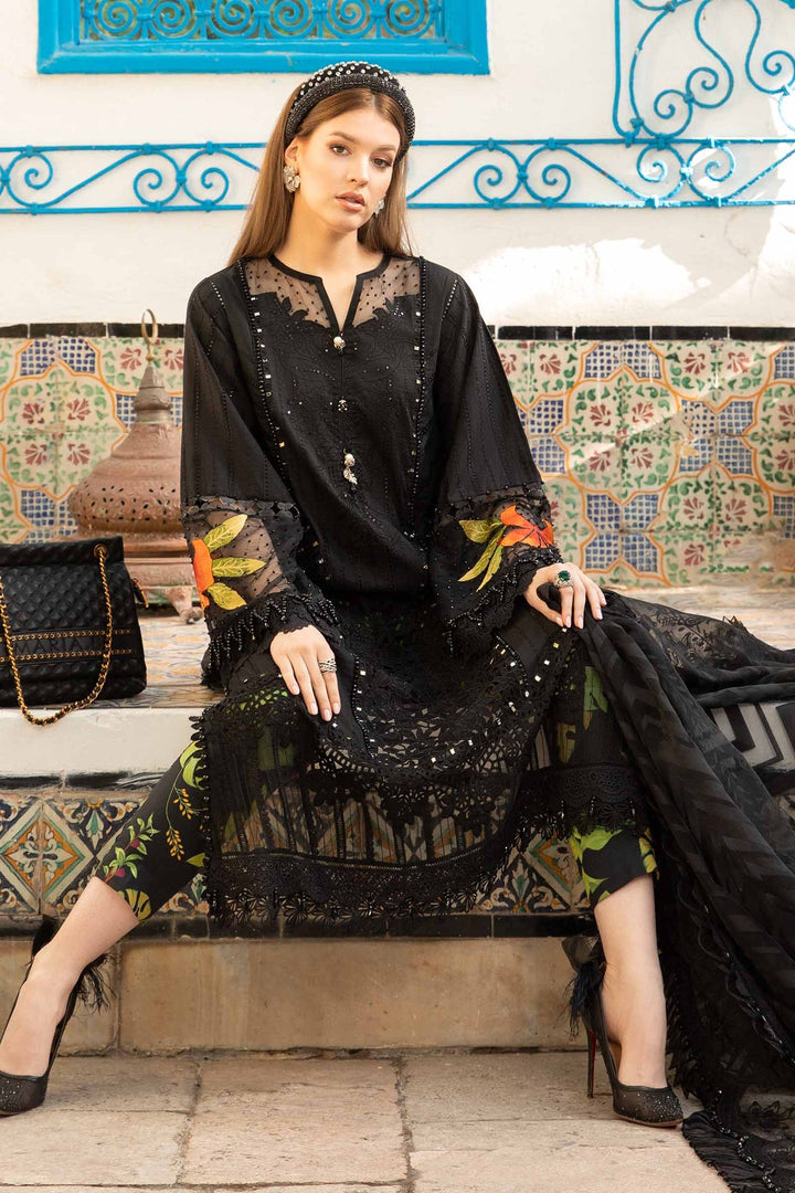 Maria B | Voyage a' Luxe Lawn | D-2408-B - Hoorain Designer Wear - Pakistani Designer Clothes for women, in United Kingdom, United states, CA and Australia