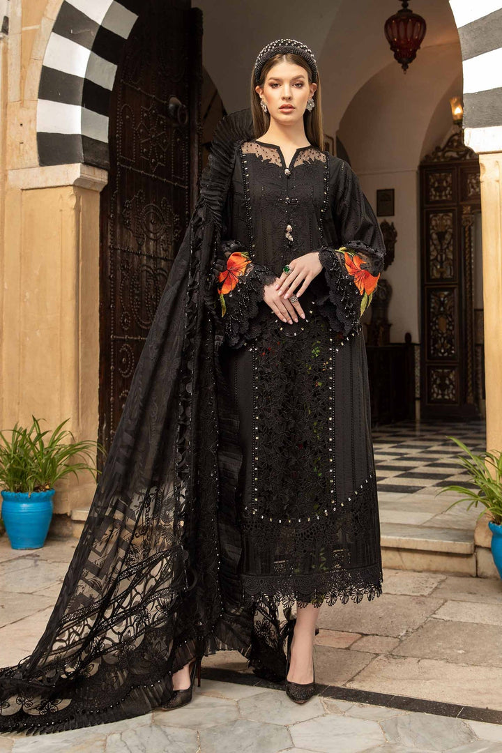 Maria B | Voyage a' Luxe Lawn | D-2408-B - Hoorain Designer Wear - Pakistani Designer Clothes for women, in United Kingdom, United states, CA and Australia