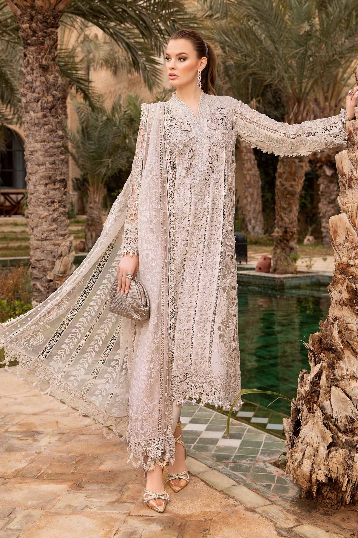 Maria B | Voyage a' Luxe Lawn | D-2409-A - Pakistani Clothes for women, in United Kingdom and United States