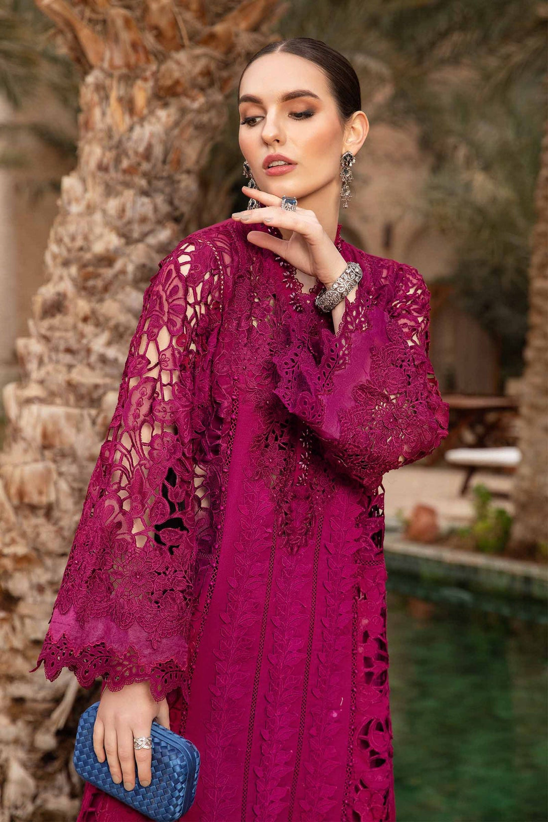 Maria B | Voyage a' Luxe Lawn | D-2409-B - Pakistani Clothes for women, in United Kingdom and United States