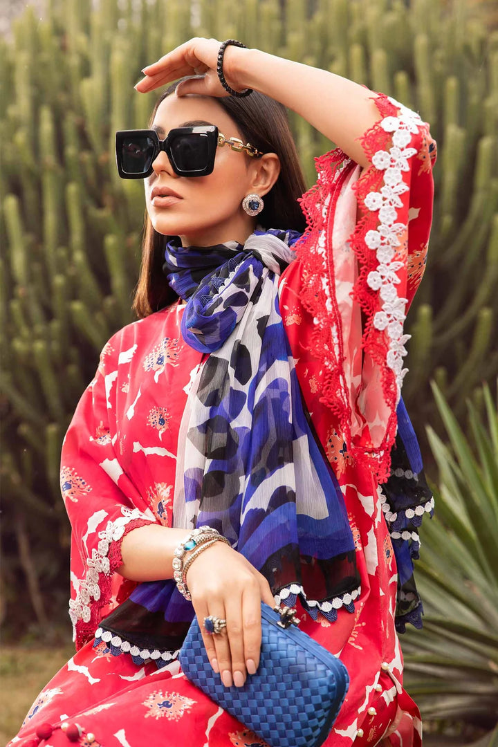 Maria B | M Prints Spring 24 | MPT-2112-A - Hoorain Designer Wear - Pakistani Ladies Branded Stitched Clothes in United Kingdom, United states, CA and Australia
