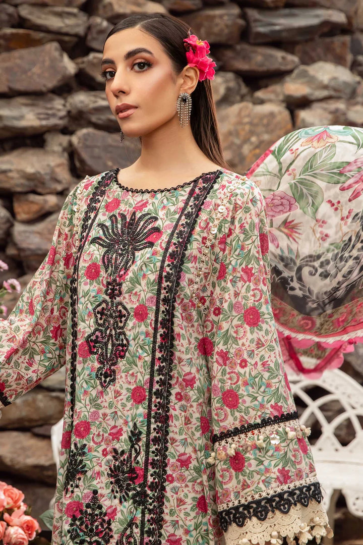 Maria B | M Prints Spring 24 | MPT-2113-A - Hoorain Designer Wear - Pakistani Ladies Branded Stitched Clothes in United Kingdom, United states, CA and Australia