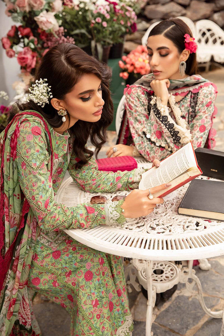 Maria B | M Prints Spring 24 | MPT-2113-B - Hoorain Designer Wear - Pakistani Ladies Branded Stitched Clothes in United Kingdom, United states, CA and Australia