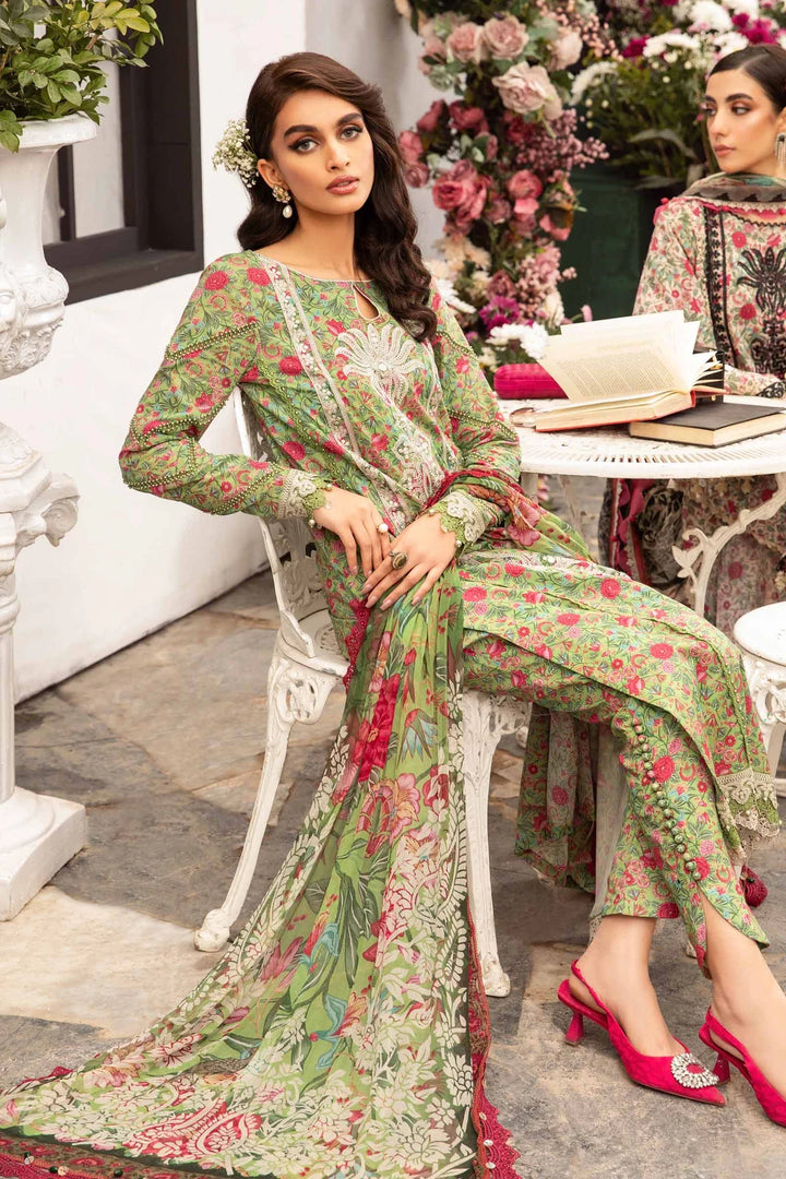Maria B | M Prints Spring 24 | MPT-2113-B - Hoorain Designer Wear - Pakistani Ladies Branded Stitched Clothes in United Kingdom, United states, CA and Australia