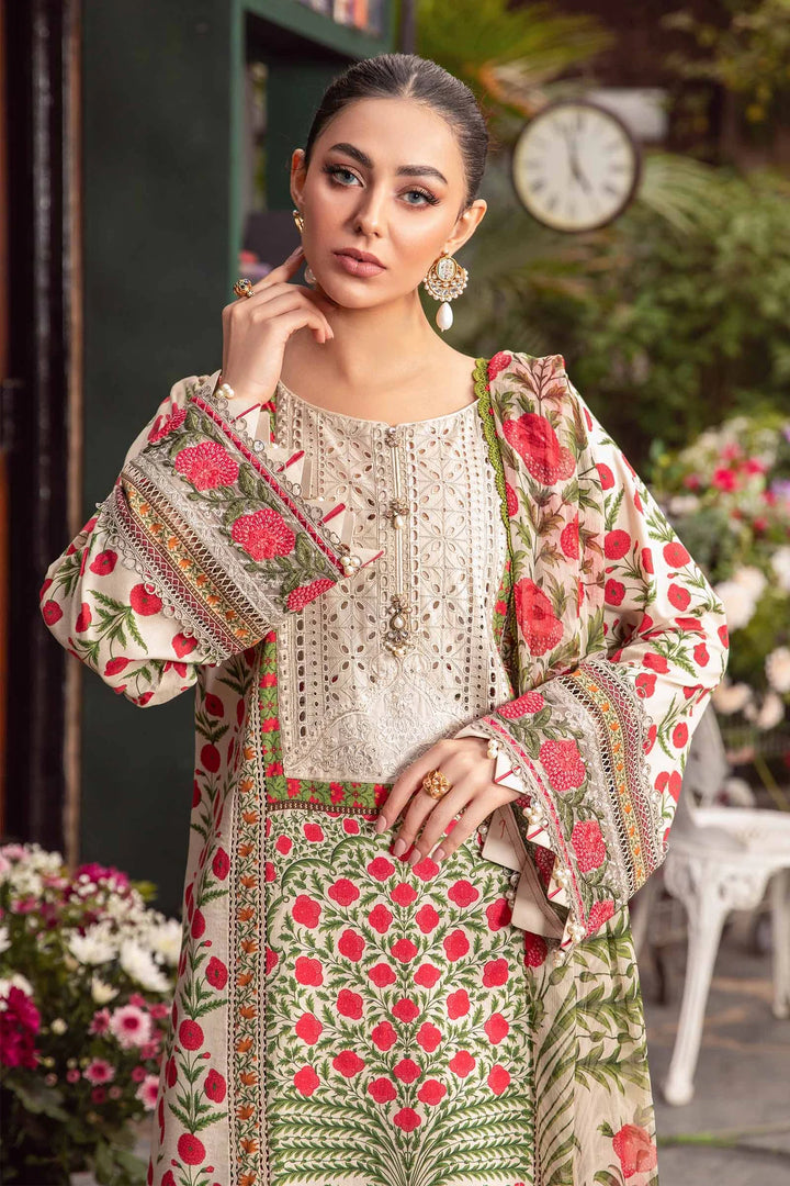 Maria B | M Prints Spring 24 | MPT-2114-A - Hoorain Designer Wear - Pakistani Ladies Branded Stitched Clothes in United Kingdom, United states, CA and Australia