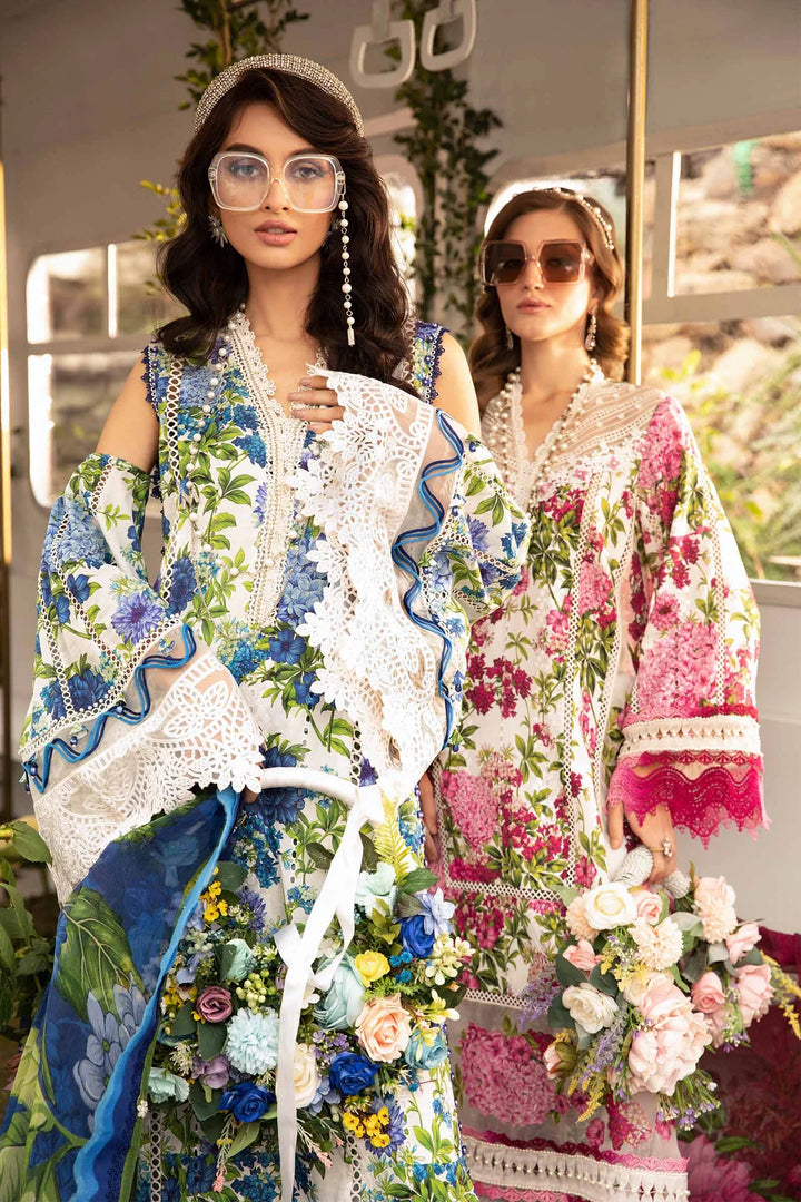 Maria B | M Prints Spring 24 | MPT-2102-B - Hoorain Designer Wear - Pakistani Ladies Branded Stitched Clothes in United Kingdom, United states, CA and Australia