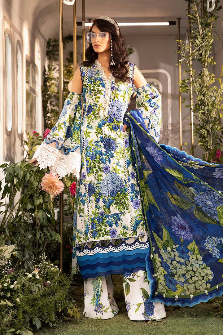 Maria B | M Prints Spring 24 | MPT-2102-B - Hoorain Designer Wear - Pakistani Ladies Branded Stitched Clothes in United Kingdom, United states, CA and Australia