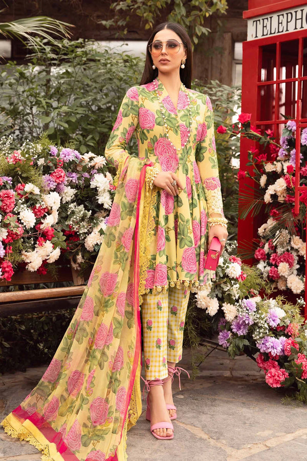 Maria B | M Prints Spring 24 | MPT-2103-A - Hoorain Designer Wear - Pakistani Ladies Branded Stitched Clothes in United Kingdom, United states, CA and Australia