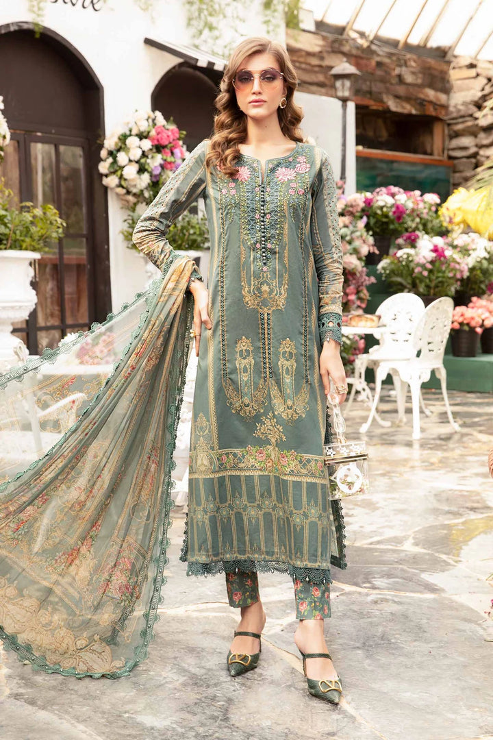 Maria B | M Prints Spring 24 | MPT-2104-B - Hoorain Designer Wear - Pakistani Ladies Branded Stitched Clothes in United Kingdom, United states, CA and Australia
