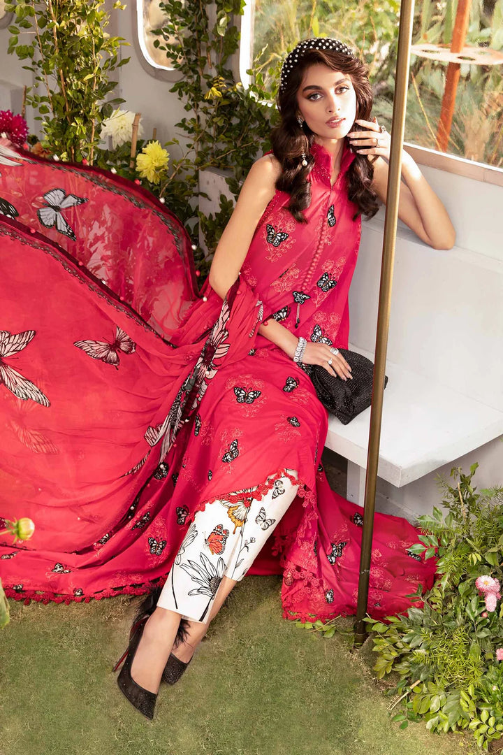 Maria B | M Prints Spring 24 |  MPT-2105-A - Hoorain Designer Wear - Pakistani Ladies Branded Stitched Clothes in United Kingdom, United states, CA and Australia