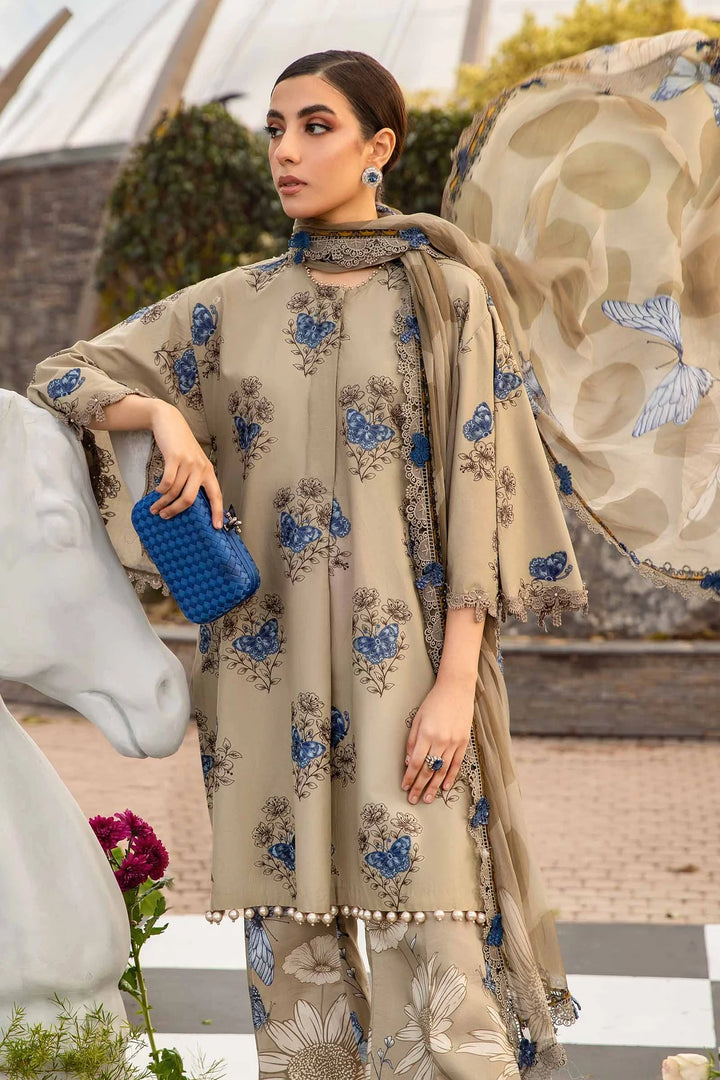 Maria B | M Prints Spring 24 | MPT-2105-B - Hoorain Designer Wear - Pakistani Ladies Branded Stitched Clothes in United Kingdom, United states, CA and Australia