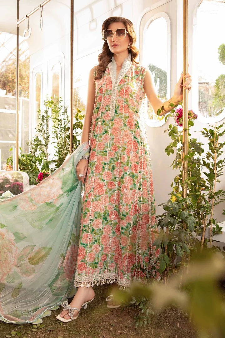 Maria B | M Prints Spring 24 | MPT-2106-A - Hoorain Designer Wear - Pakistani Ladies Branded Stitched Clothes in United Kingdom, United states, CA and Australia