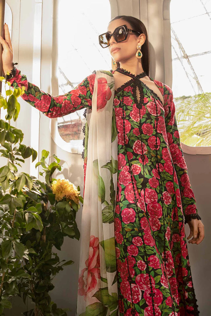 Maria B | M Prints Spring 24 | MPT-2106-B - Hoorain Designer Wear - Pakistani Ladies Branded Stitched Clothes in United Kingdom, United states, CA and Australia