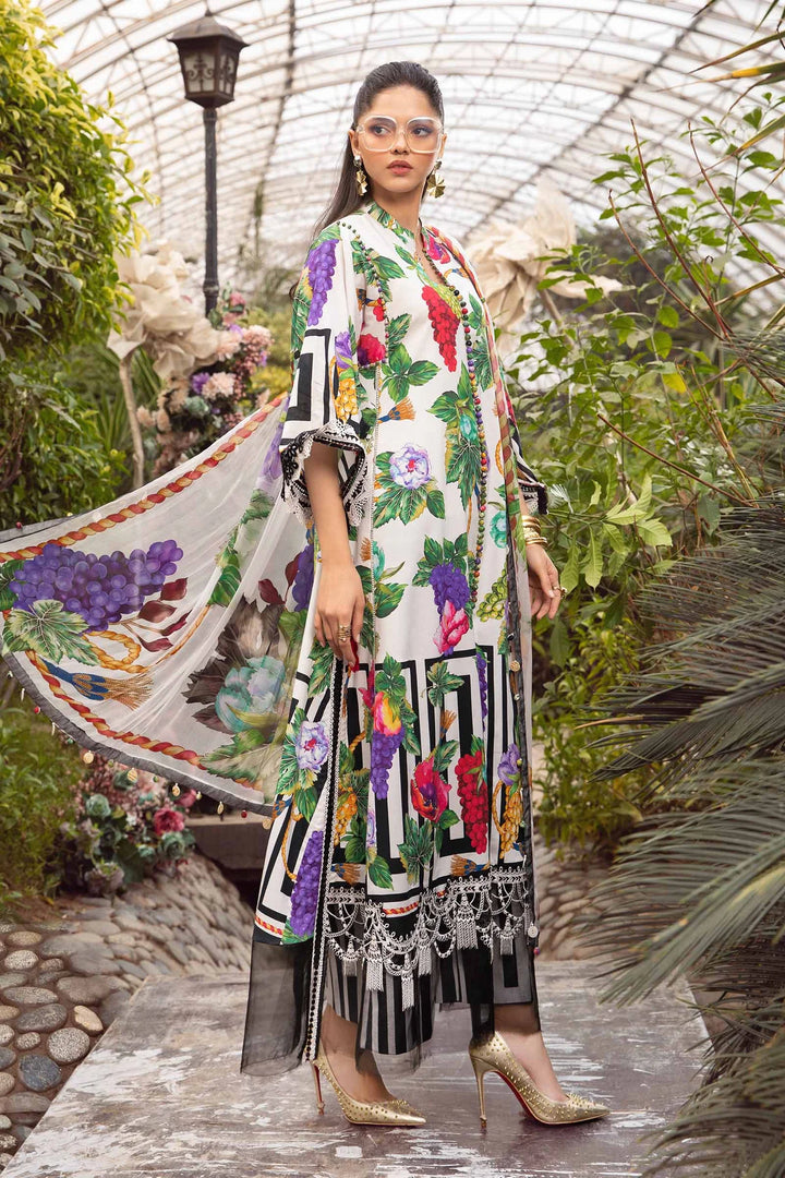 Maria B | M Prints Spring 24 | MPT-2108-A - Hoorain Designer Wear - Pakistani Ladies Branded Stitched Clothes in United Kingdom, United states, CA and Australia