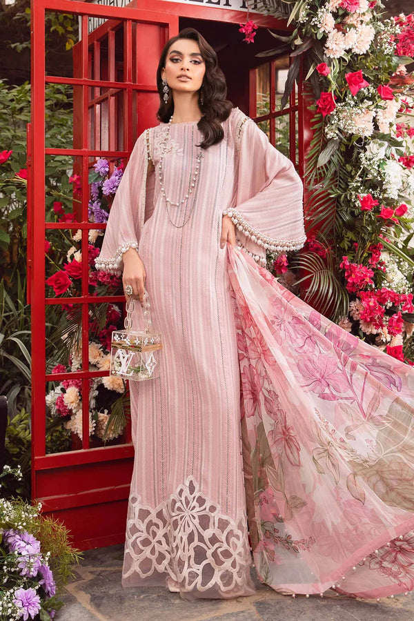Maria B | M Prints Spring 24 | MPT-2109-B - Hoorain Designer Wear - Pakistani Ladies Branded Stitched Clothes in United Kingdom, United states, CA and Australia