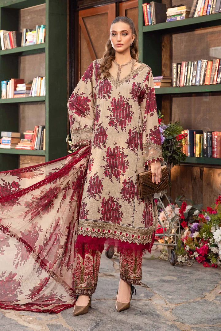 Maria B | M Prints Spring 24 | MPT-2110-A - Hoorain Designer Wear - Pakistani Ladies Branded Stitched Clothes in United Kingdom, United states, CA and Australia