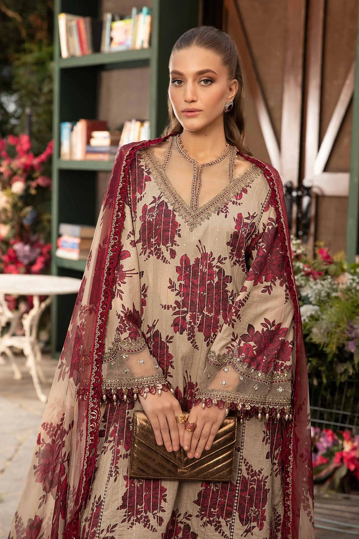 Maria B | M Prints Spring 24 | MPT-2110-A - Hoorain Designer Wear - Pakistani Ladies Branded Stitched Clothes in United Kingdom, United states, CA and Australia