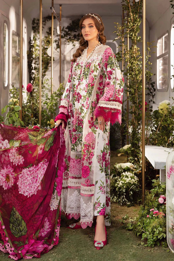Maria B | M Prints Spring 24 | MPT-2102-A - Hoorain Designer Wear - Pakistani Ladies Branded Stitched Clothes in United Kingdom, United states, CA and Australia