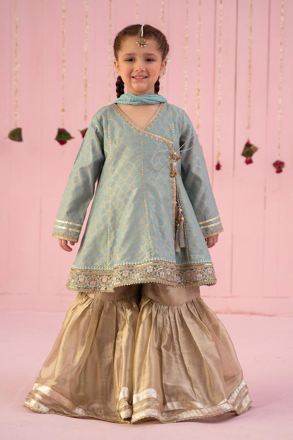 Maria B | Girls Eid Collection | MKS-EF24-13 - Hoorain Designer Wear - Pakistani Designer Clothes for women, in United Kingdom, United states, CA and Australia