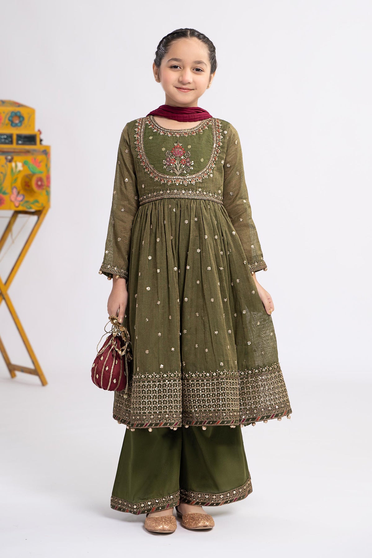 Maria B | Girls Eid Collection | MKS-EF24-33 - Pakistani Clothes for women, in United Kingdom and United States