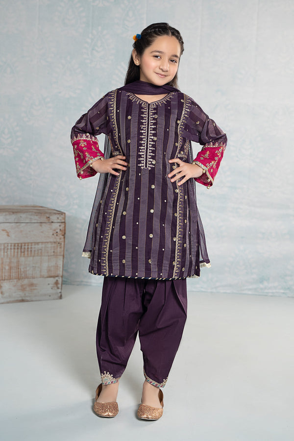 Maria B | Girls Eid Collection | MKD-EF24-03 - Hoorain Designer Wear - Pakistani Designer Clothes for women, in United Kingdom, United states, CA and Australia