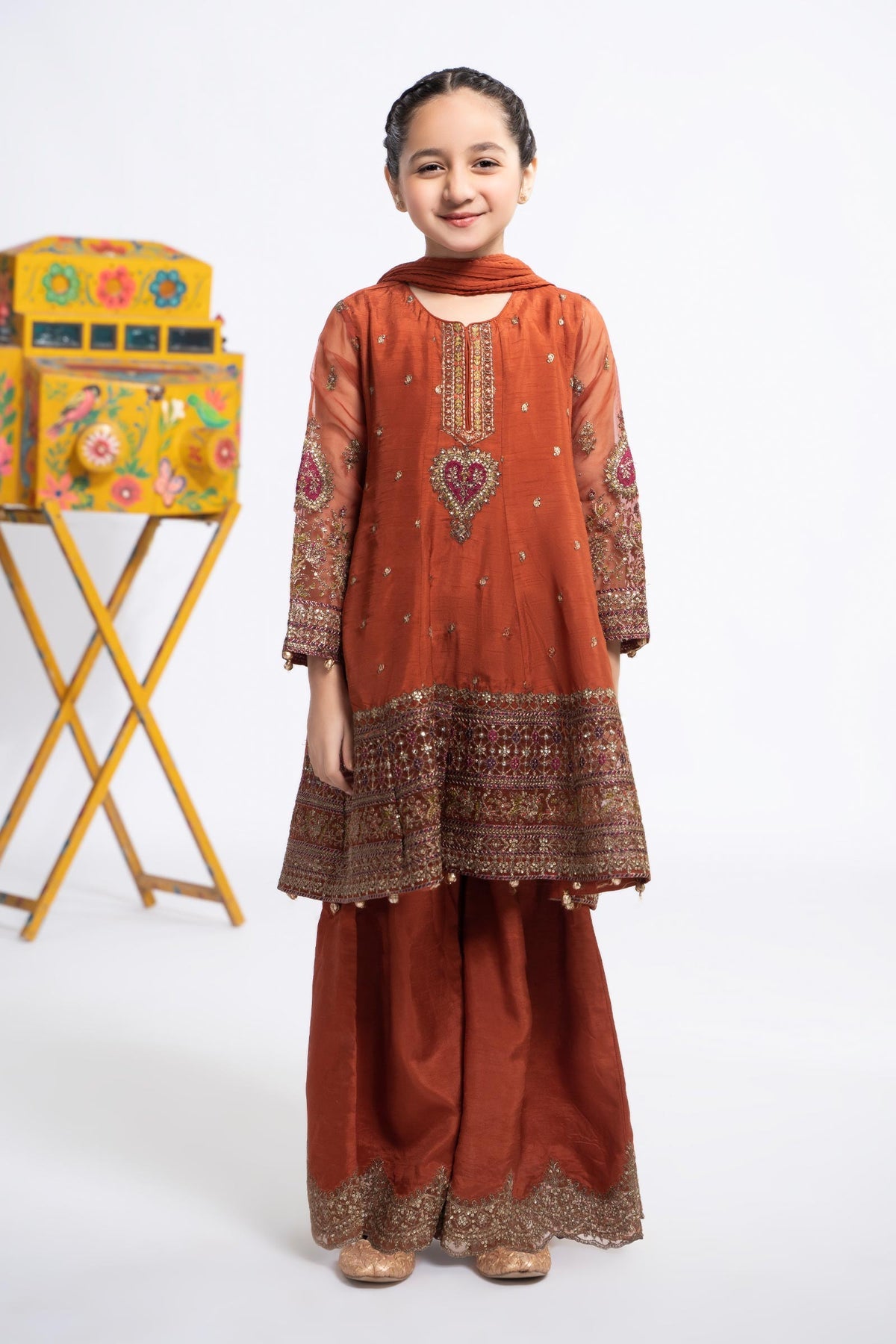 Maria B | Girls Eid Collection | MKS-EF24-46 - Pakistani Clothes for women, in United Kingdom and United States