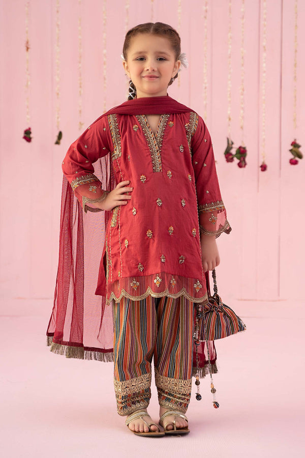 Maria B | Girls Eid Collection | MKD-EF24-05 - Hoorain Designer Wear - Pakistani Designer Clothes for women, in United Kingdom, United states, CA and Australia