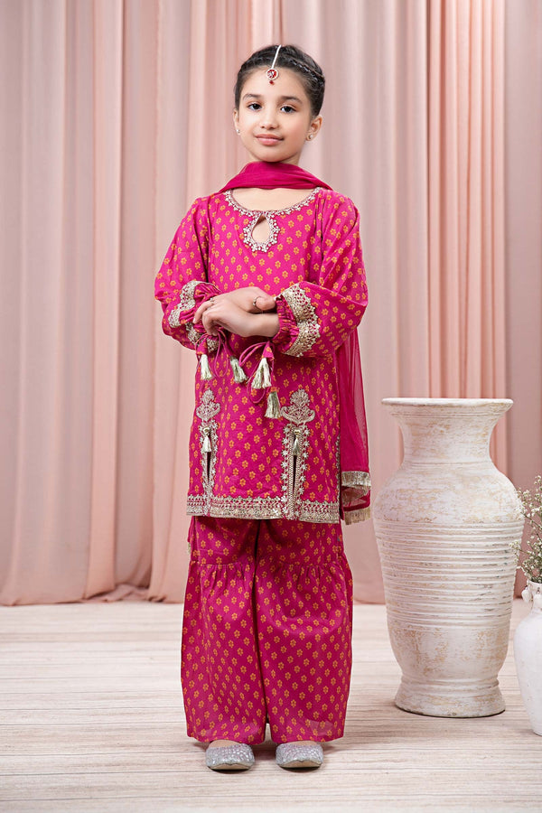 Maria B | Girls Eid Collection | MKD-EF24-15 - Hoorain Designer Wear - Pakistani Designer Clothes for women, in United Kingdom, United states, CA and Australia