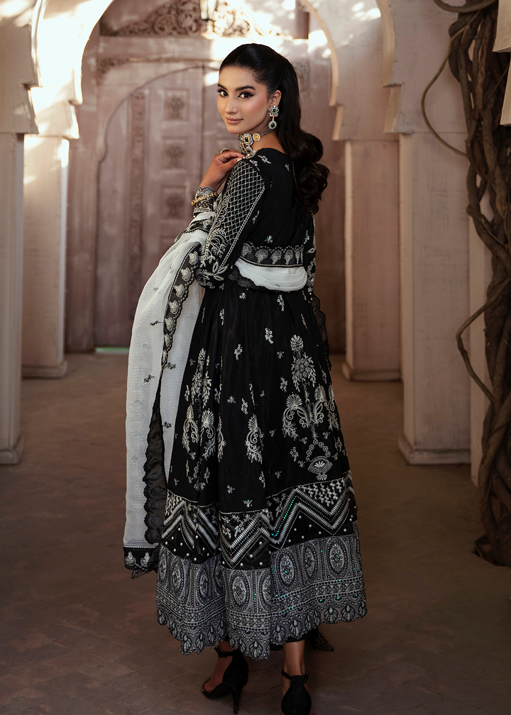 Maria Osama Khan | Rang e Noor Eid Edit | Neel Kamal-Black - Hoorain Designer Wear - Pakistani Ladies Branded Stitched Clothes in United Kingdom, United states, CA and Australia