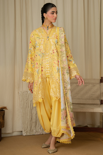 Aabyaan | Print Luxe Linen 26 | MARIGOLD (AK-06)