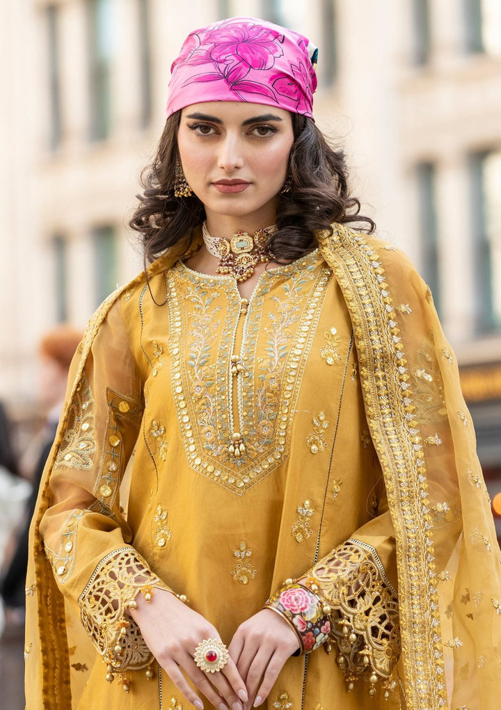 Meem | Luxury Eid Lawn 24 | MD-03 MUSTARD - Pakistani Clothes for women, in United Kingdom and United States