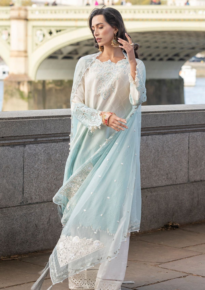 Meem | Luxury Eid Lawn 24 | MD-07 BLUE - Pakistani Clothes for women, in United Kingdom and United States