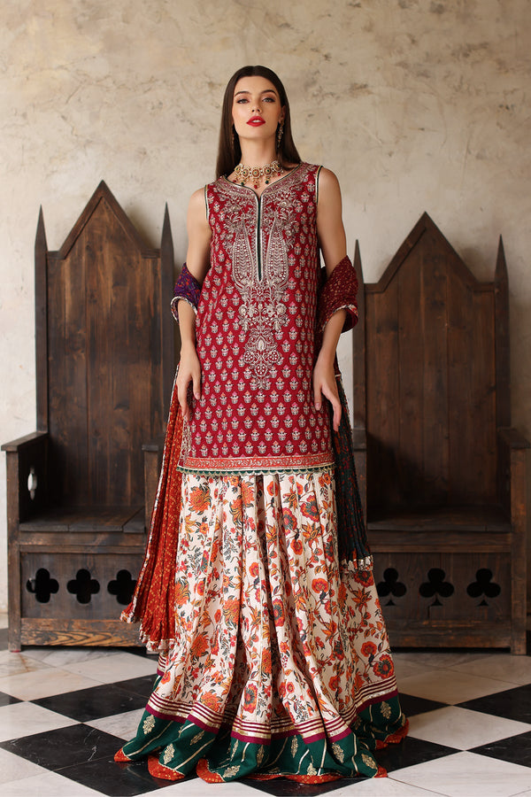 Mina Kashif | Festive Lawn | Janan - Hoorain Designer Wear - Pakistani Ladies Branded Stitched Clothes in United Kingdom, United states, CA and Australia