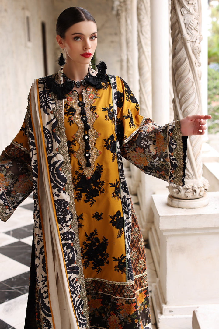 Mina Kashif | Festive Lawn | Leyla - Hoorain Designer Wear - Pakistani Ladies Branded Stitched Clothes in United Kingdom, United states, CA and Australia