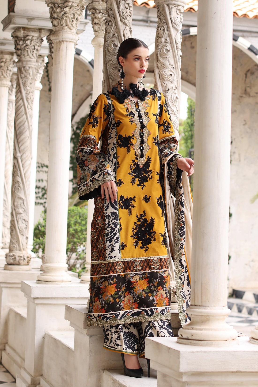 Mina Kashif | Festive Lawn | Leyla - Pakistani Clothes for women, in United Kingdom and United States