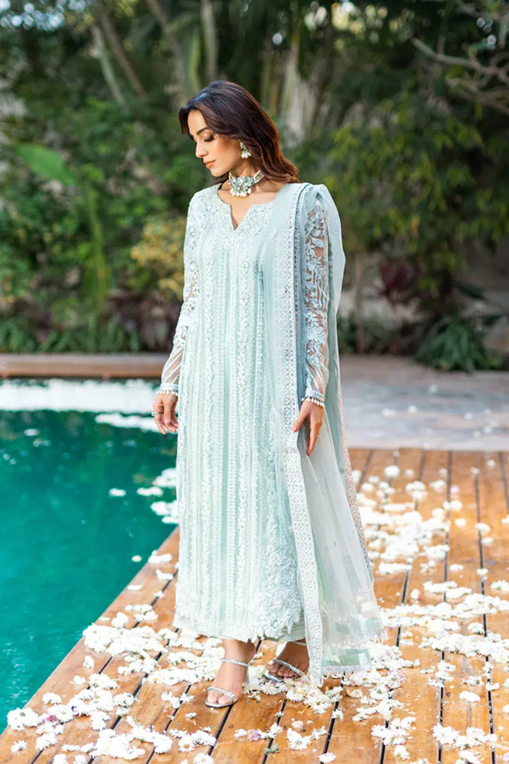 Azure | Embroidered Formals | Mint Breeze - Pakistani Clothes for women, in United Kingdom and United States