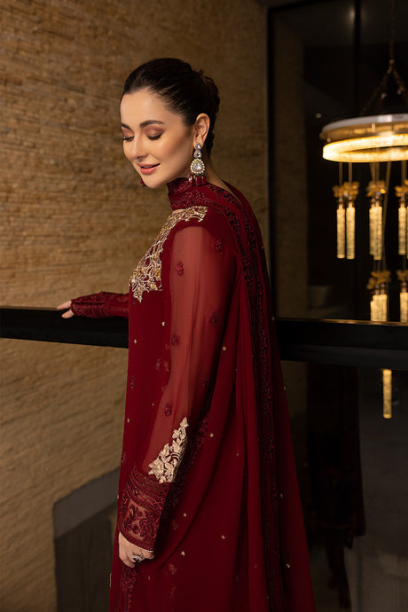 Azure | Embroidered Chiffon Collection | Mookaite - Hoorain Designer Wear - Pakistani Ladies Branded Stitched Clothes in United Kingdom, United states, CA and Australia