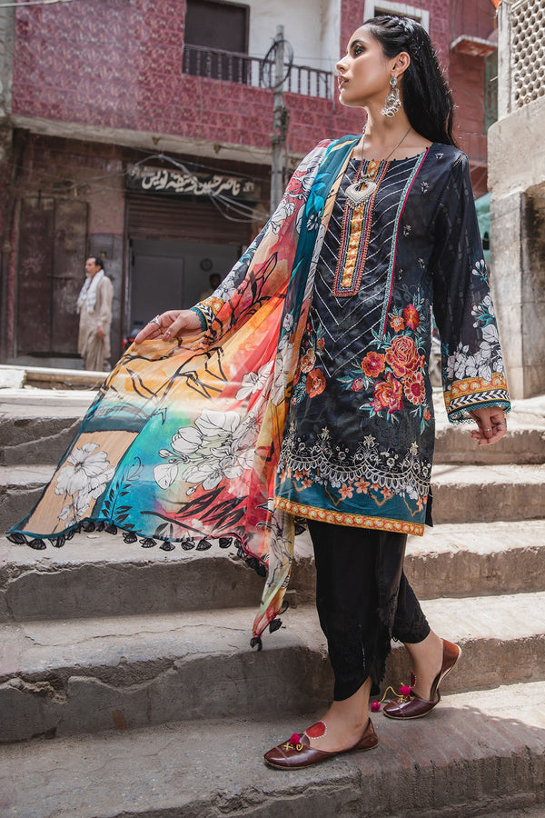 Motifz | Amal Luxury Lawn | 2943 - Hoorain Designer Wear - Pakistani Designer Clothes for women, in United Kingdom, United states, CA and Australia