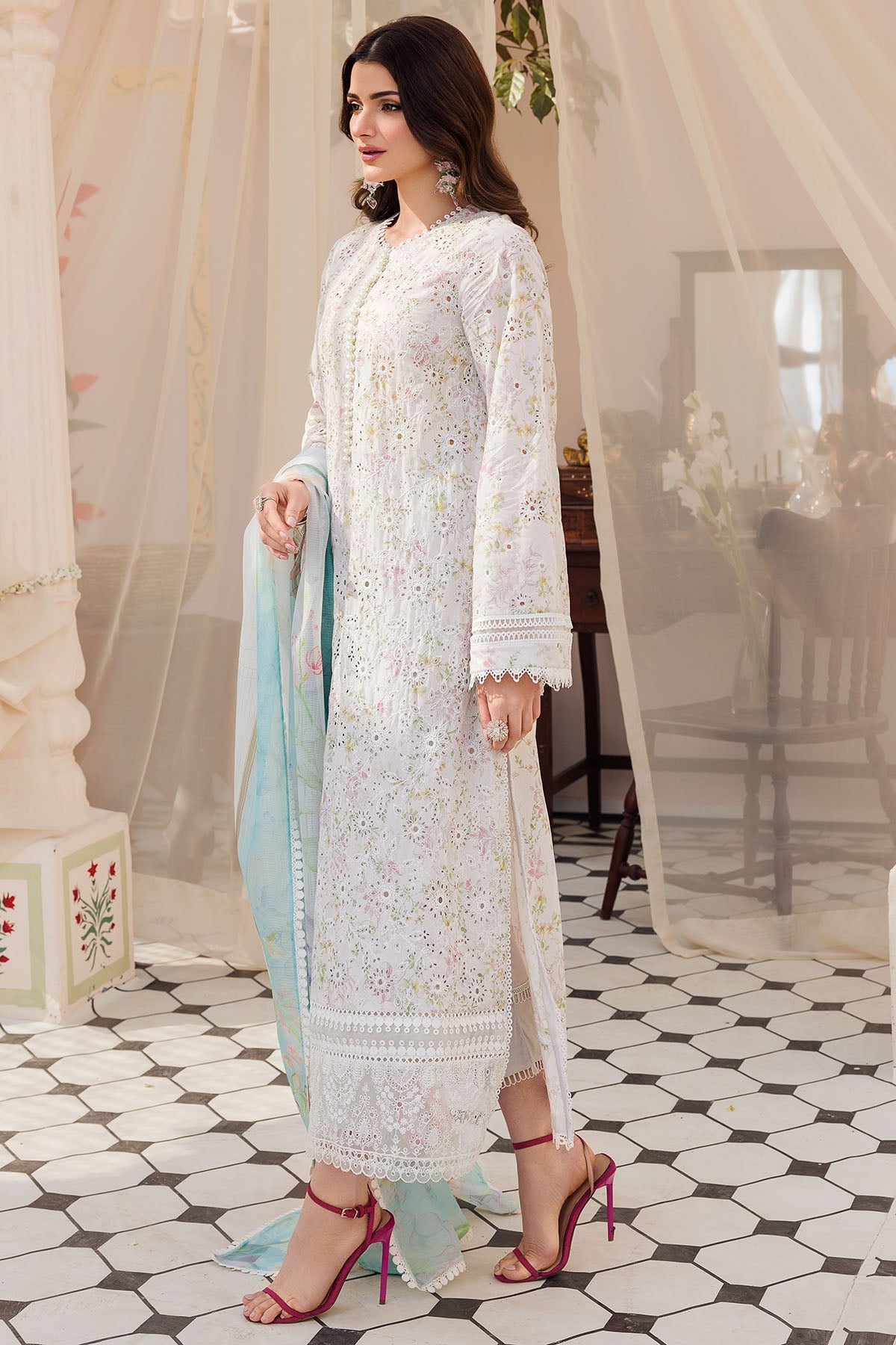 Motifz | Amal Luxury Lawn | 4622 - Pakistani Clothes for women, in United Kingdom and United States